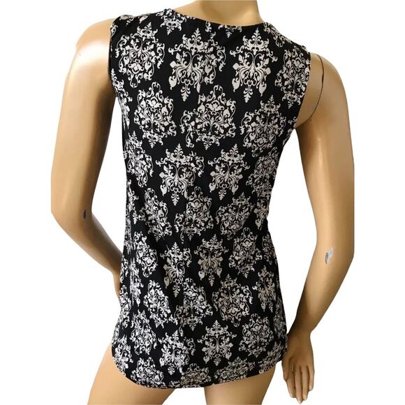 MARIA GABRIELLE Womens Size Small Bohemian Keyhole Sleeveless Tank Top Shirt - Picture 3 of 5